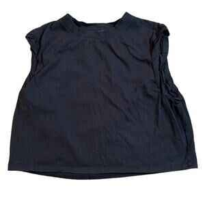 The Range Fitted Crop Tank Sz XS Crewneck Minimalist Neutral Casual Basic Shirt